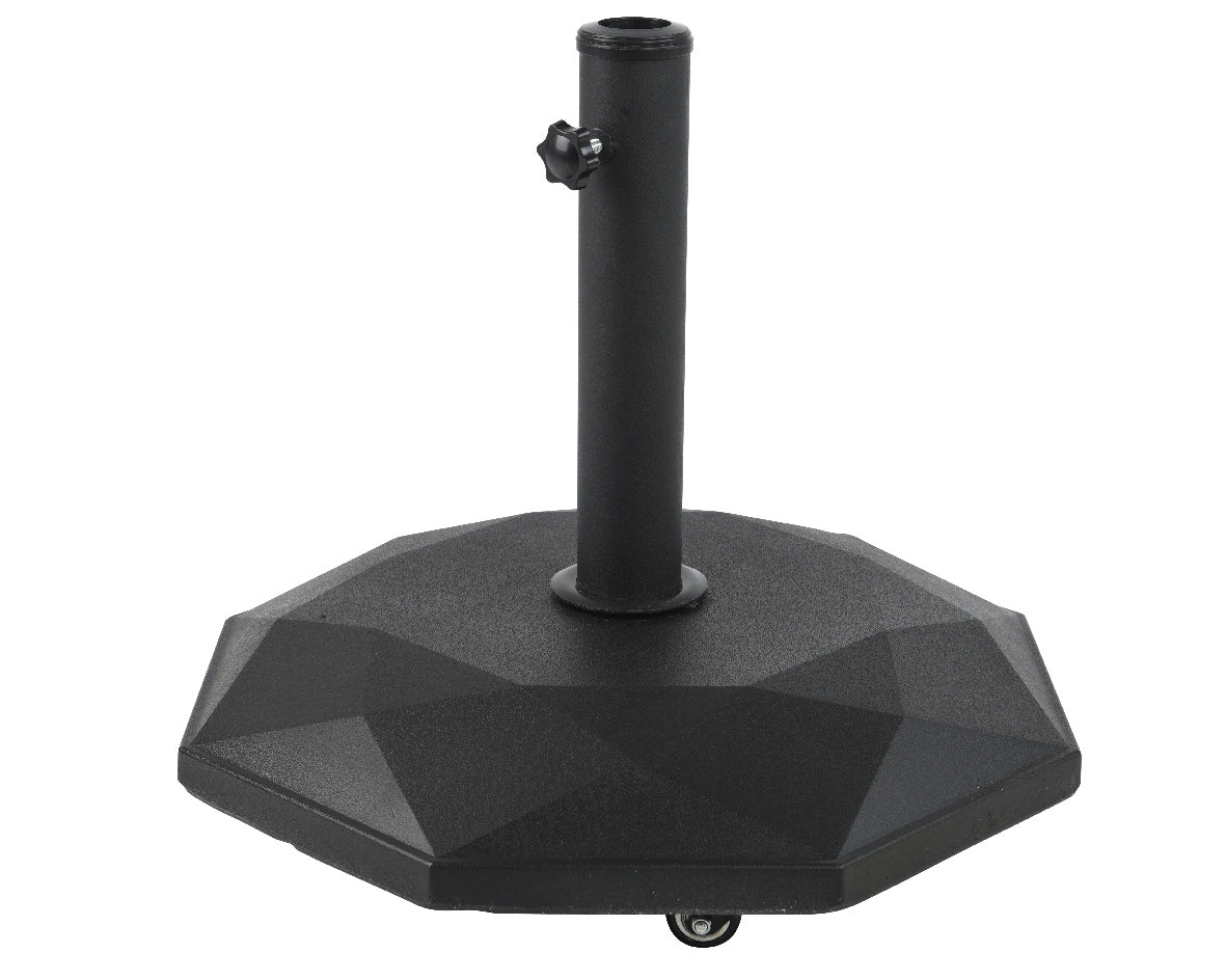 Base Nera D.48 25kg per Ombrellone - Stabilità e Eleganza per Ombrelloni Esterni Base Nera D.48 25kg per Ombrellone - Stabilità e Eleganza per Ombrelloni Esterni